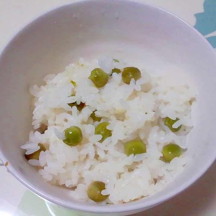 白だしで♪豆ごはん++